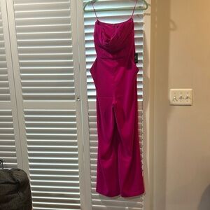 Magenta size M Express jumpsuit. Super flattering
